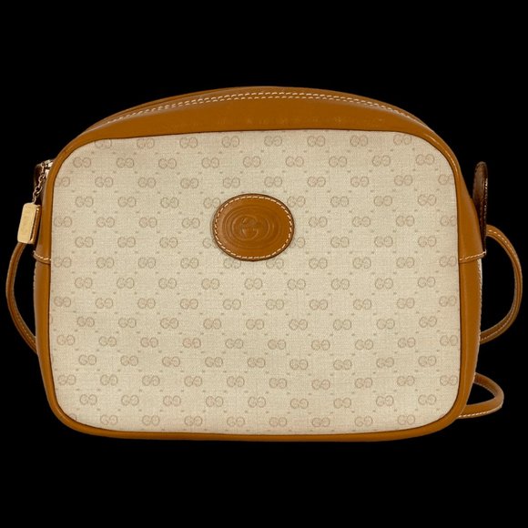 White Micro Gucci GG Crossbody - Picture 1 of 16